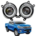 H11 автомобильные правые и левые светодиодные противотуманные фары в сборе для Toyota Hilux Revo Rocco SR5 2015-2019 противотуманные дневные ходовые огни для грузовика DRL 12 В