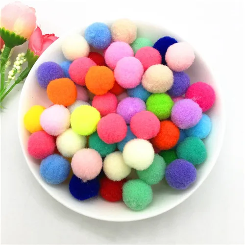 Mix color Смешанный помпон 8 мм 10 мм 15 мм 20 мм 25 мм 30 мм Мягкие помпоны пушистые плюшевые поделки DIY помпоны шар пушистый домашний декор швейные принадлежности - Цвет: Mix color