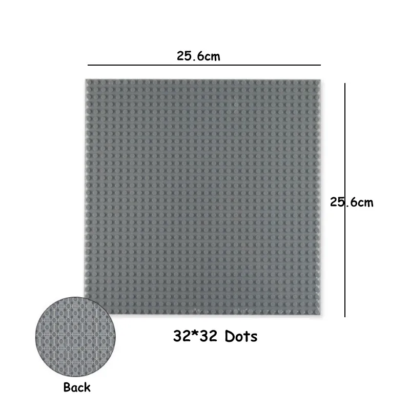 10 Colors 32*32 Dots High-Quality Double-sided Classic Baseplates Accessories DIY Building Blocks Bricks Base Plate for kid toys | Игрушки и