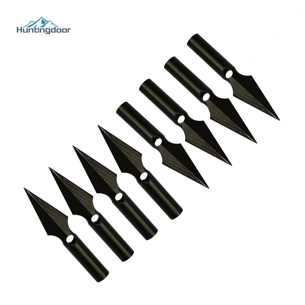 6 шт. длинные 1 отверстие наконечники стрелы высокое качество из стали для