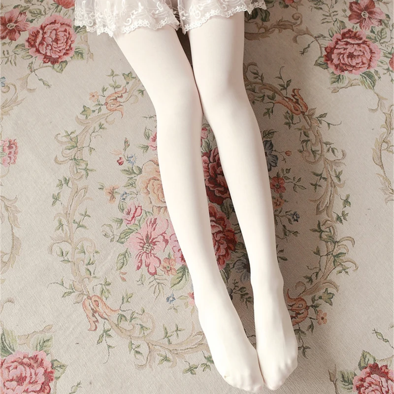 New Japanese Style Velvet White Silk Women Tights Stockings Spring And Autumn Ballet Dance Stocking Fashion Female Pantyhose