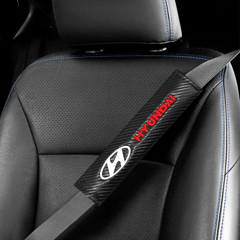 

1/2PCS Car Seat Belt Cover Emblem Car Styling Accessories Auto Case For Solaris ix35 i20 i30 i40 HYUNDAI Tucson CRETA Santa