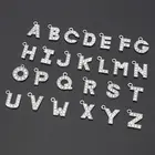 26 шт., искусственные кристаллы алфавита, буквы, бусины, подвески сделай сам, ожерелье, браслет, рукоделие, изготовление ювелирных изделий