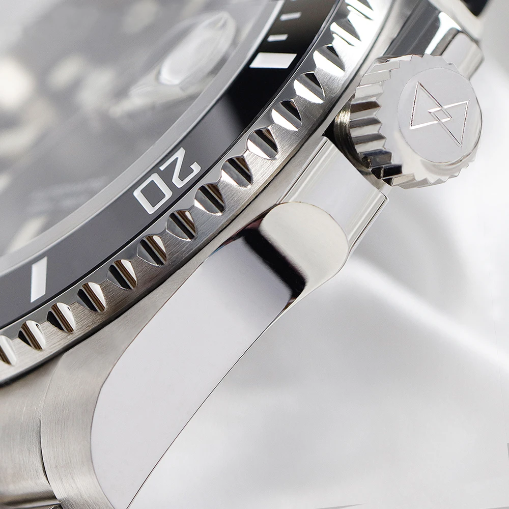 Мужские электронные автоматические механические наручные часы CRONOS 40 мм 200 м