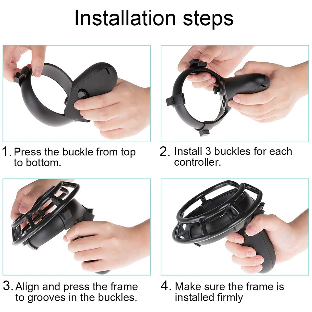 1 пара противоударных защитных чехлов для контроллера совместимых с Oculus Quest или