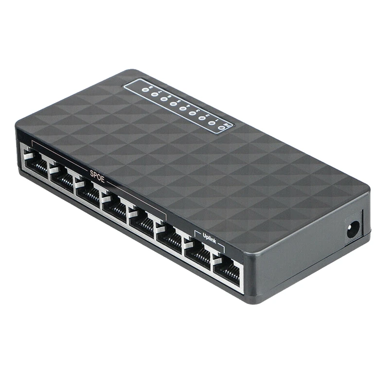 10/100 Мбит/с 8 портов Poe Ethernet Lan Настольный сетевой Переключатель концентратор