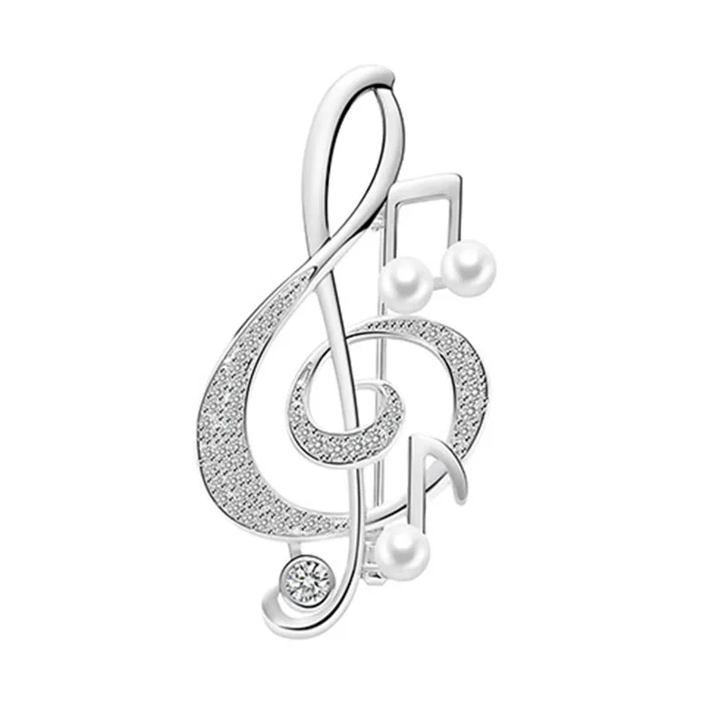 Элегантные Броши для нот музыки женщин аксессуары заколки Музыкальный знак