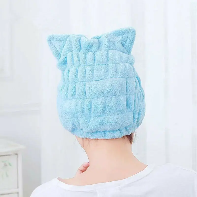 Волшебная быстросохнущая сушилка для волос из микрофибры полотенце ванны