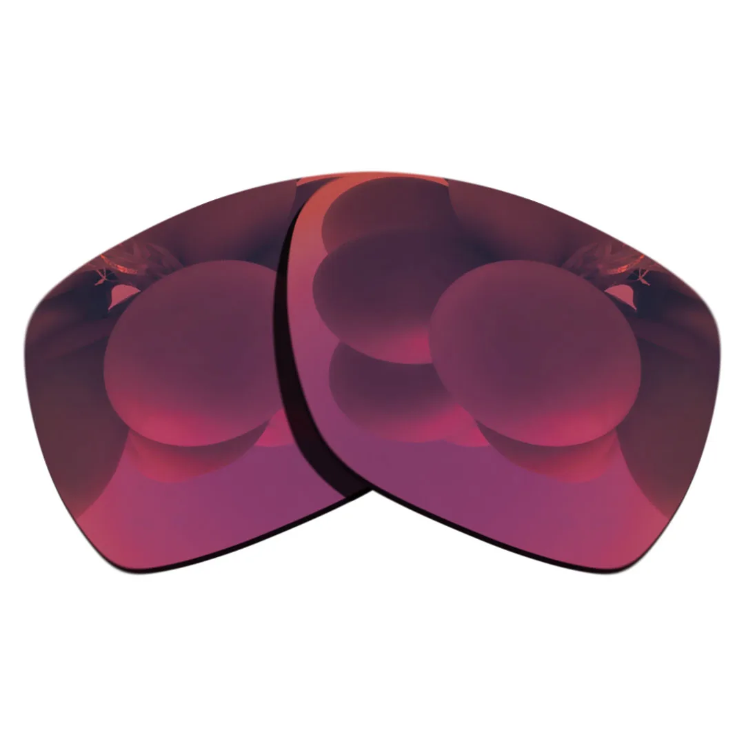 

100% поляризованные Сменные линзы с точной огранкой для отклонения солнцезащитных очков пурпурно-красное зеркальное покрытие цвета на выбор