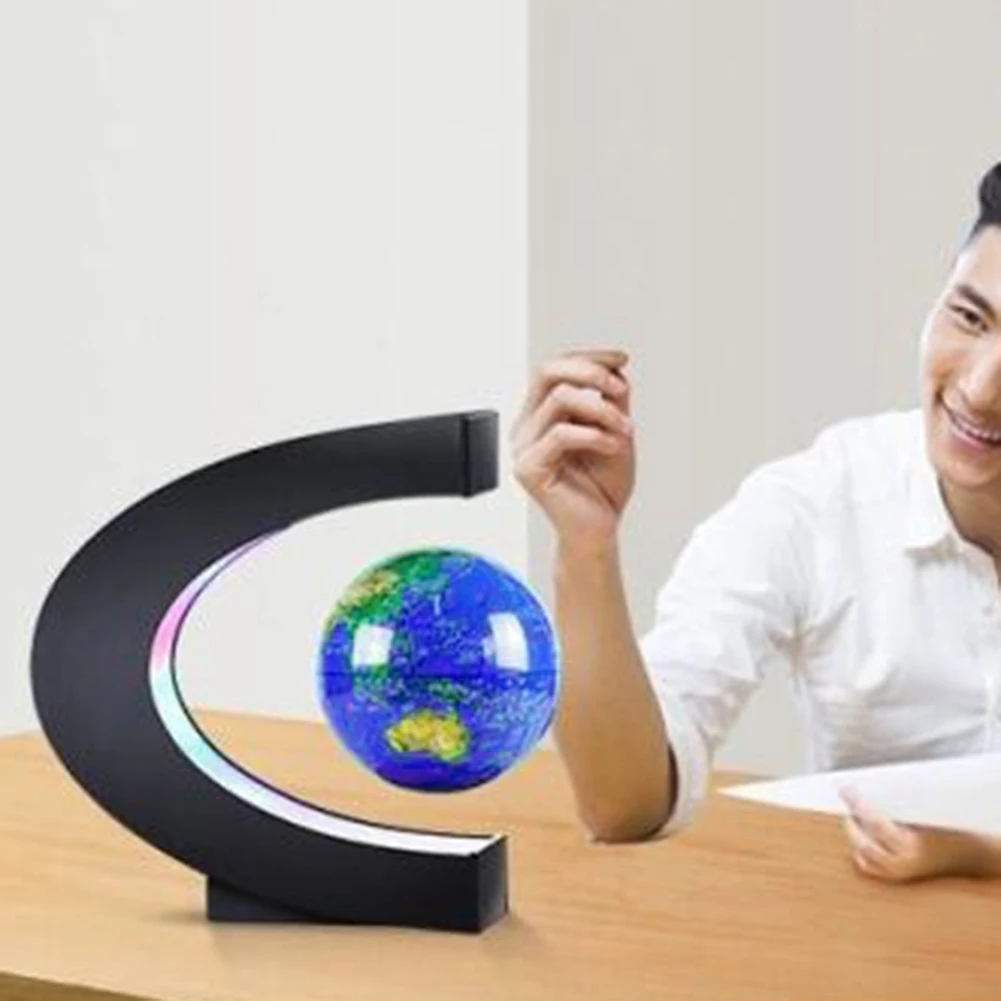 C образный Магнитный дюймовый левитационный плавающий теллурион глобус Карта