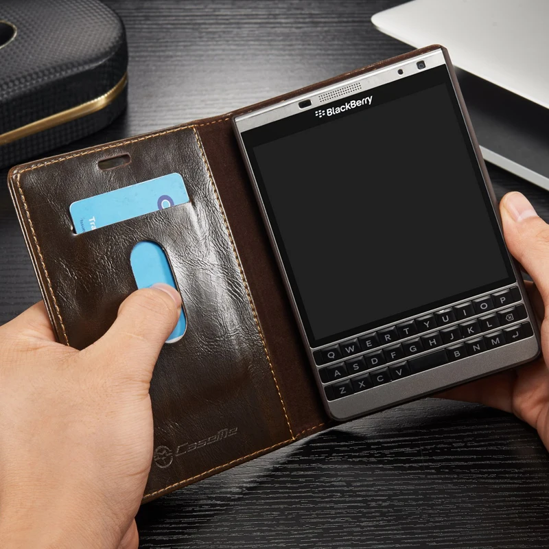 Брендовый кожаный чехол для Blackberry Passport 2, роскошный флип-чехол с подставкой и отделением для карт, чехол-кошелек для паспорта 2, чехол для телефона, Coque