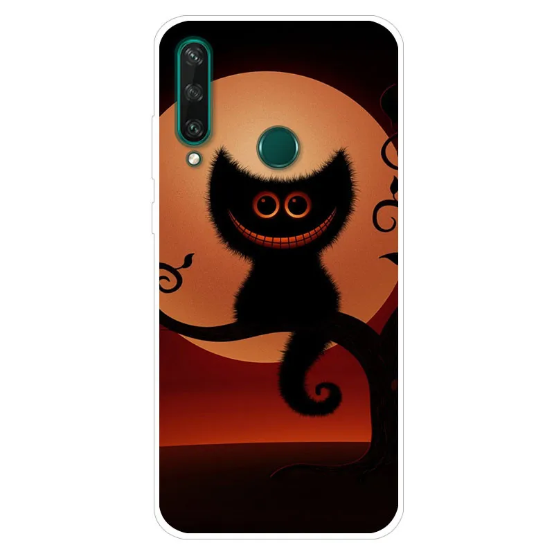 Чехол для Huawei Y6p мягкая мультяшная Силиконовая задняя крышка из ТПУ чехол