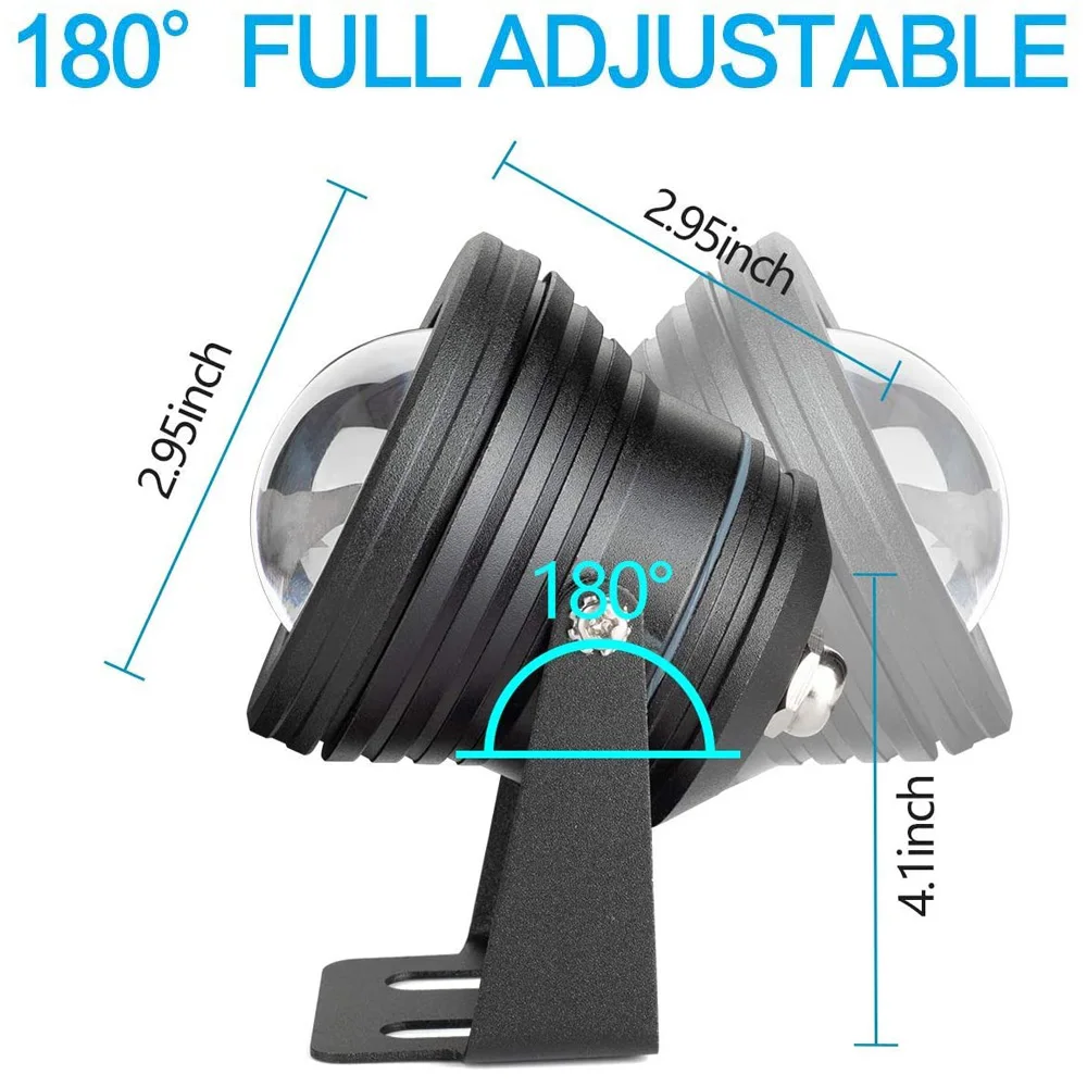 Светодиодный RGB прожектор водонепроницаемый наружный светильник для бассейна