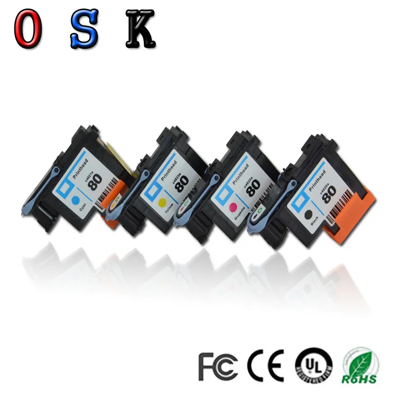 OSK 1 комплект совместимый для HP 80 печатающая головка Designjet 1000 1050c 1055 картридж с