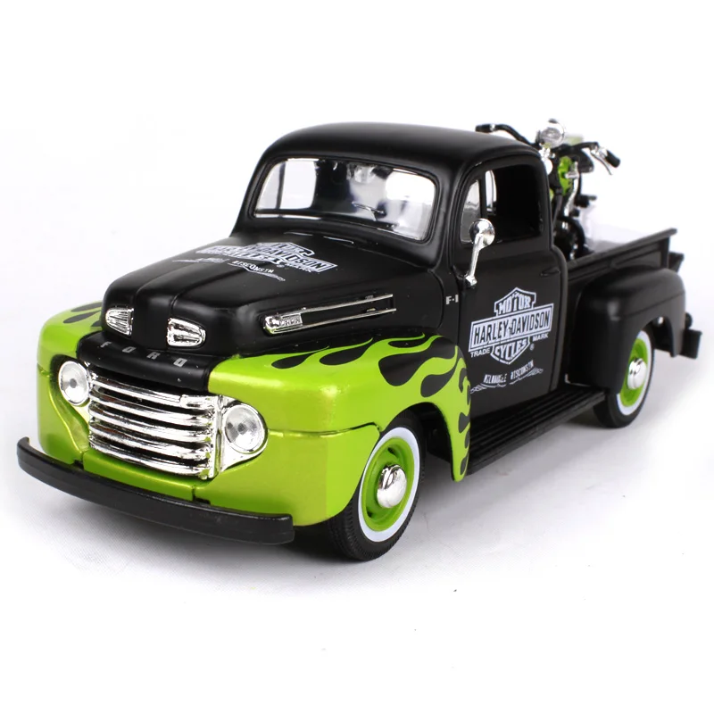 Модель автомобиля Maisto 1:24 1948 Ford F 1 pickup HARLEY DAVIDSON Roadster модифицированная модель из