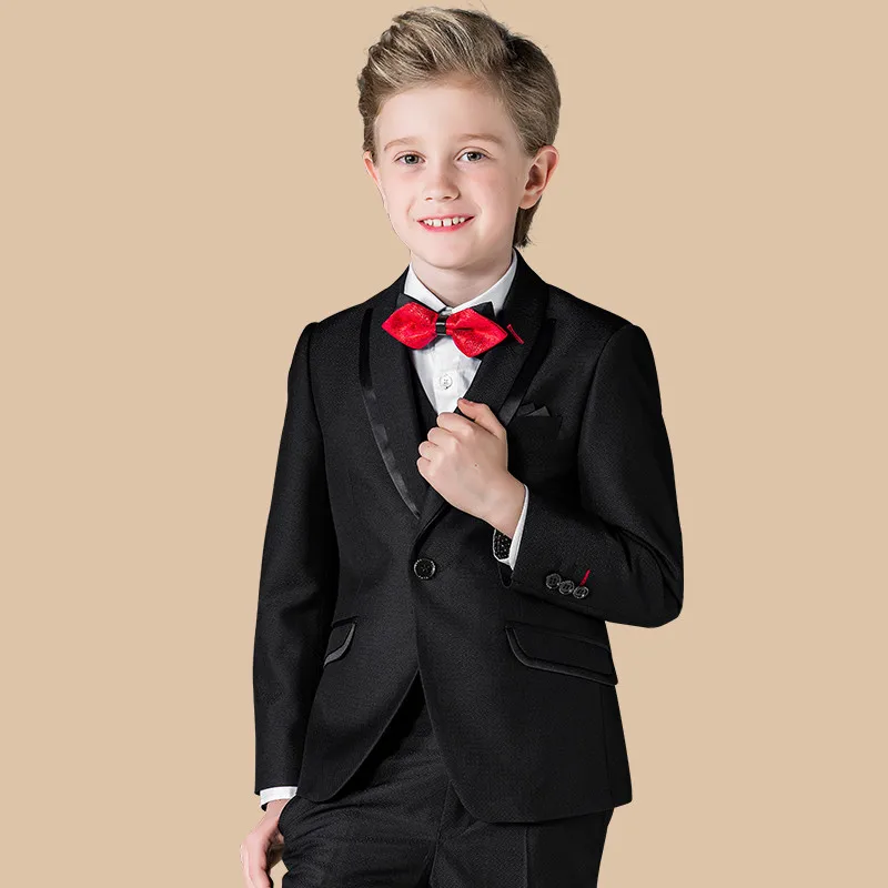 

Осенний официальный Детский костюм, костюм с цветочным принтом для больших мальчиков, костюм для свадебной вечеринки, детский блейзер для подростков, наряды из жилета и брюк,