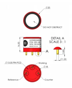 Датчик газа GS + 4H2 DDS