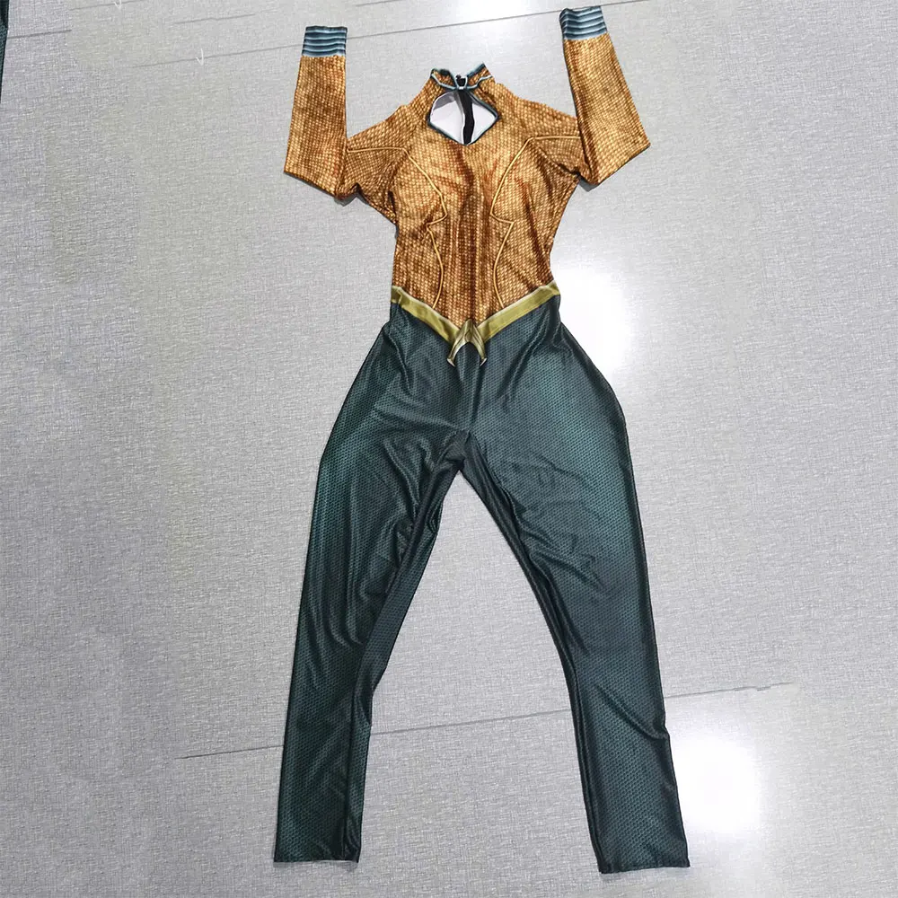 Новинка костюмы для косплея Mera Женский костюм супергероя Zentai аксессуары