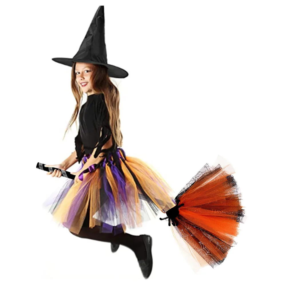 Набор аксессуаров для костюма ведьмы на Хэллоуин метла Реалистичная Летающая