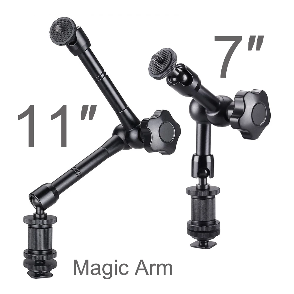 

Metal Articulating Magic Arm Super Clip Crab Clamp for Flash LCD Monitor LED Video Light SLR DSLR Camera Accessory