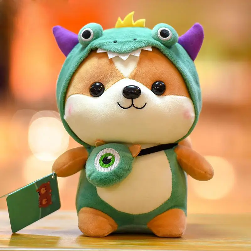 Милая белка Шиба-ину собака плюшевая игрушка динозавр лось пчела единорог мягкая