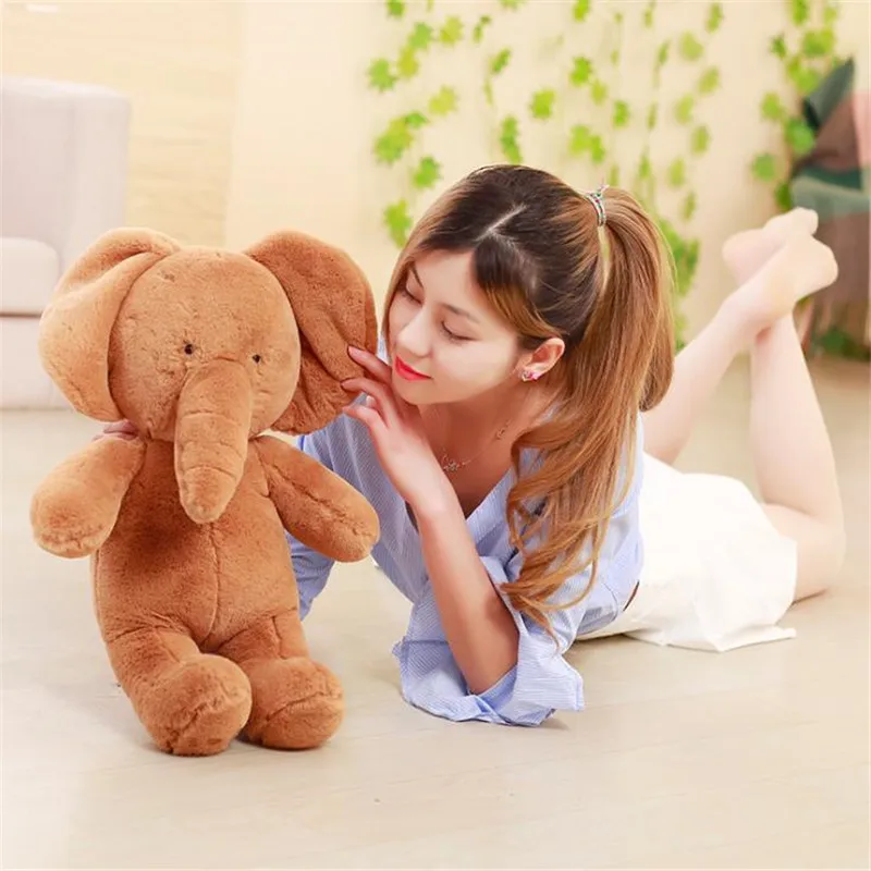Мягкая подушка в виде слона плюшевая игрушка кукла Детская 40 см 60 детская