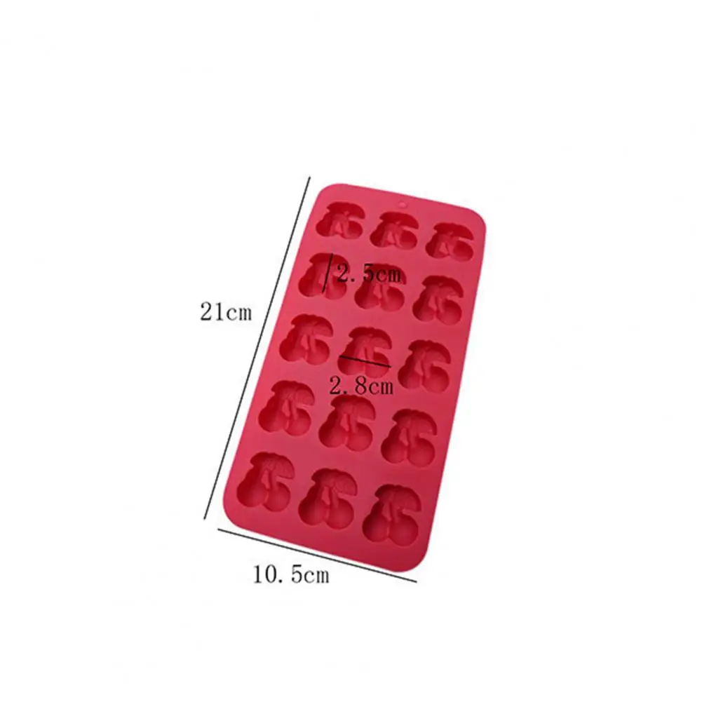 

80% Hot Sales!!! Baking Mold 6-cavity Cherry Shape Silicone DIY Cake Candy Chocolate Mould for Bakery