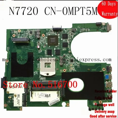 Протестированная и рабочая идеальная основная плата для Dell Inspiron 17R N7720 7720