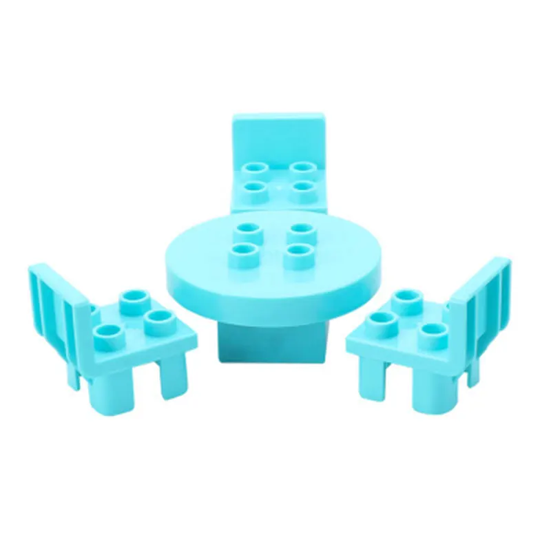 Строительные блоки большого размера игрушечный динозавр автомобиль дерево дом