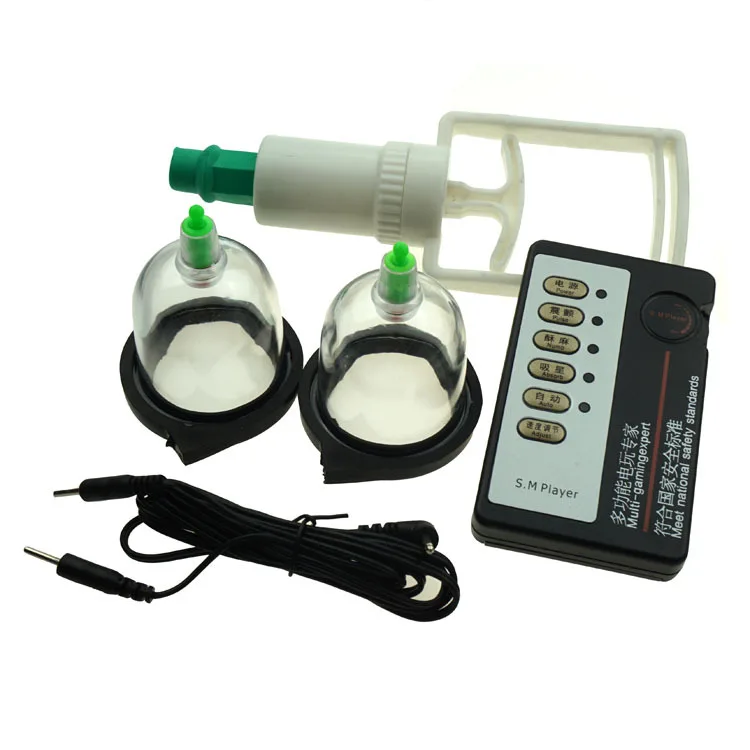 Вакуумный груди увеличивают насос вибратор цифровой шоковой терапии машина для