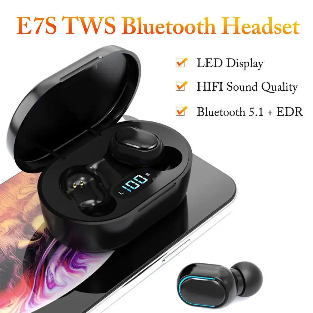 Новинка 2020 наушники E7S TWS 5 0 миниатюрная беспроводная Bluetooth гарнитура с кнопкой