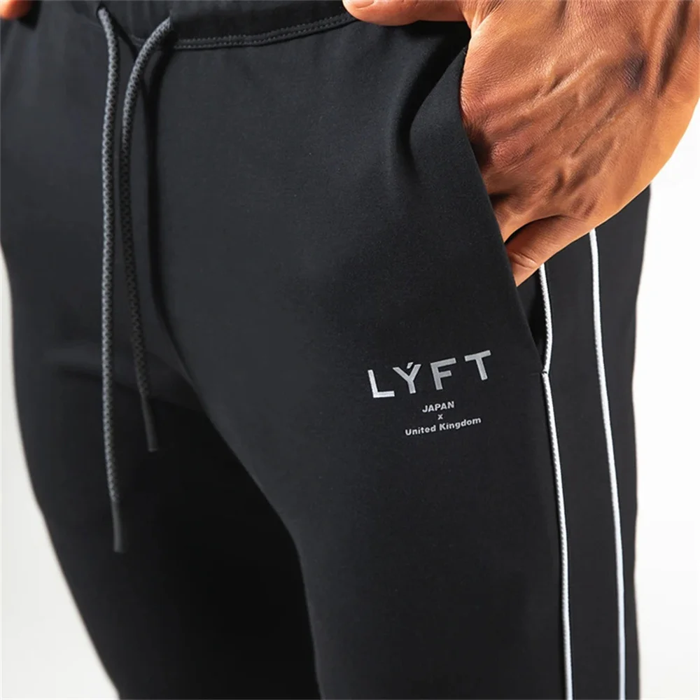 Хлопковые Штаны для бега мужские тренировочные штаны облегающие тренажерного