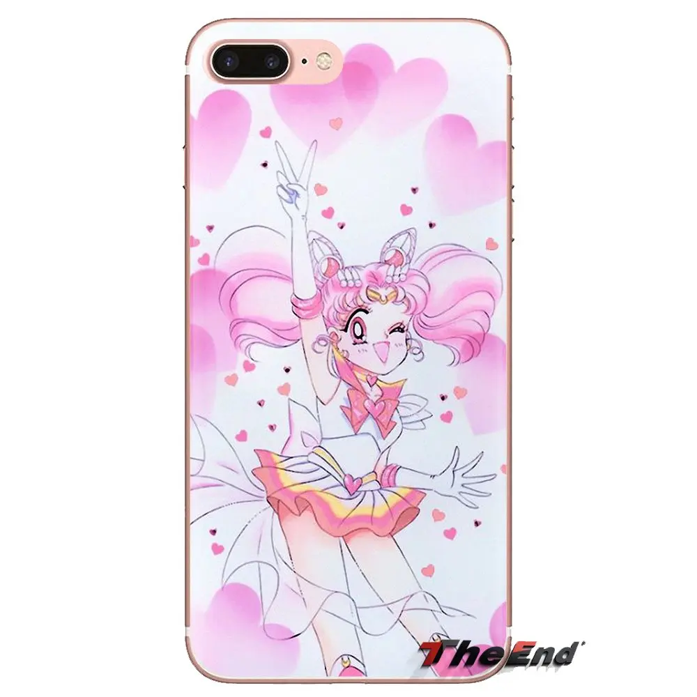Sailor Chibi Moon Anime Japan For Huawei G7 G8 P7 P8 P9 Lite Honor 4C 5X 5C 6X Mate 7 8 9 Y3 Y5 Y6 II 2 Pro 2017 Ultra Thin Case |