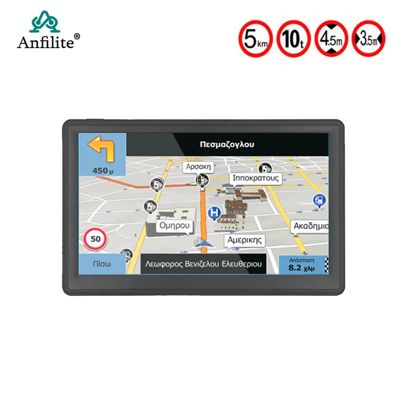 

7 INCH HD Car GPS Navigation FM Bluetooth AVIN Navitel latest Europe Map Sat nav Truck gps navigators automobile