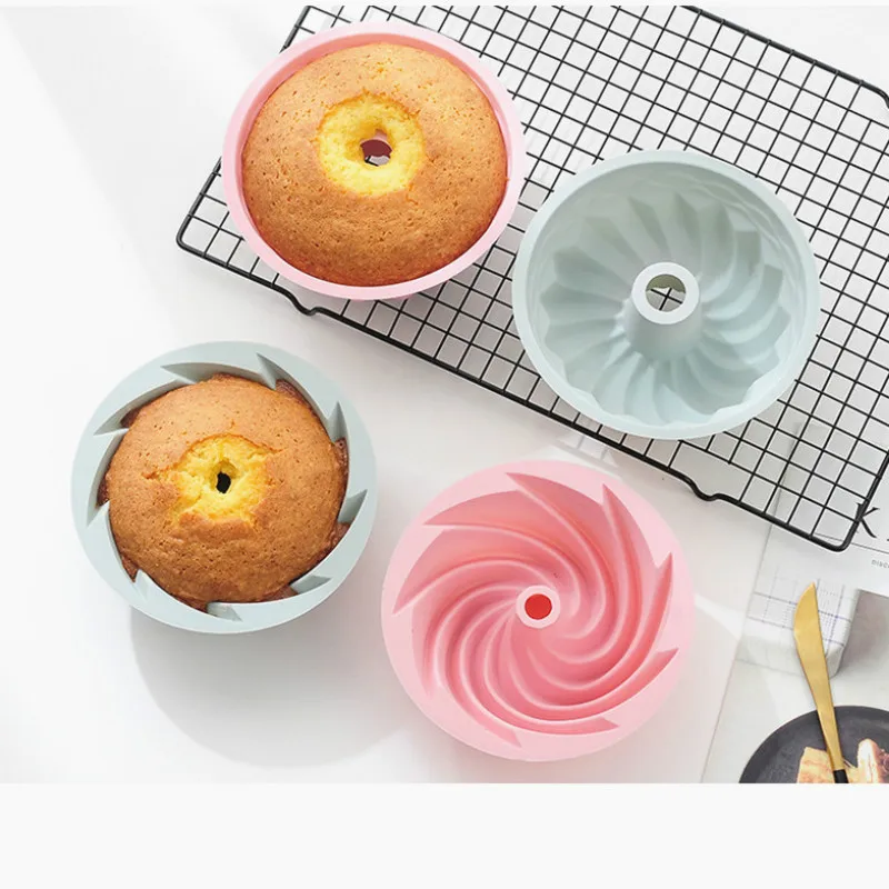 3D спираль торта полое Форма круглый Еда Класс Управление по санитарному надзору