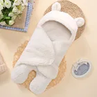 Симпатичное одеяло для новорожденных мальчиков и девочек, плюшевое Пеленальное Одеяло s, очень мягкое одеяло для детей 0-6 месяцев, удобное детское одеяло для сна
