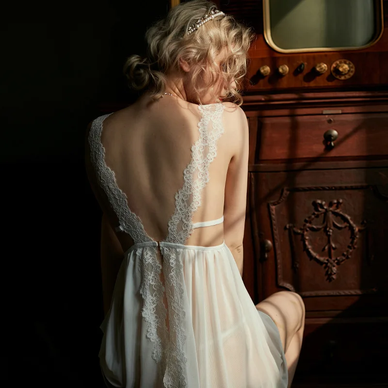 

Woman Night Sleepwear Sexy Nightwear For Women Ladies Nighties 21-389