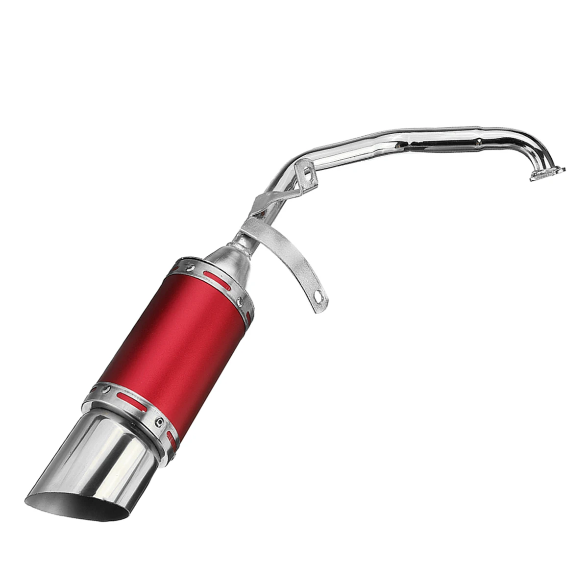 

50mm/2in GY6 Performance Motorcycle Exhaust silencer Stainless Steel Short Carbon Fiber For 4 Stroke Scooter GY6 150cc