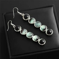 fashion luminous long earrings fashion glass ball star earrings female earrings