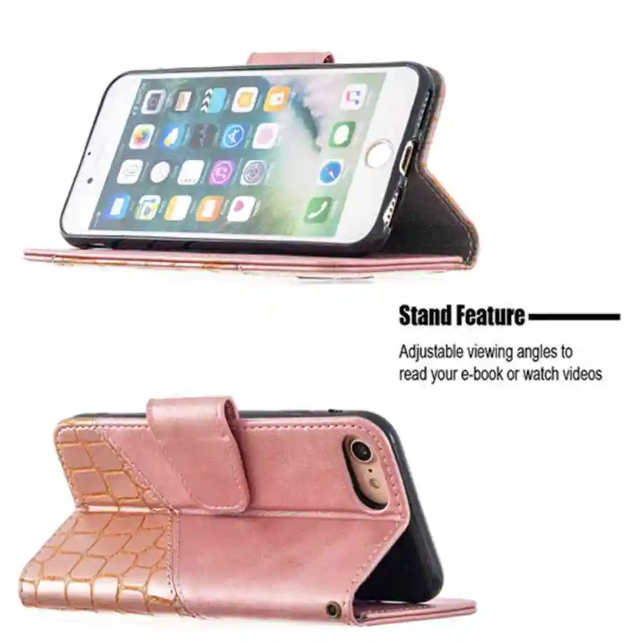 

Magnetic Crocodile Wallet Card Slots Leather Case For iPhone 12 11 Pro Max 12 Mini X Xs Max 8 7 6 Plus Flip Business Phone Cases