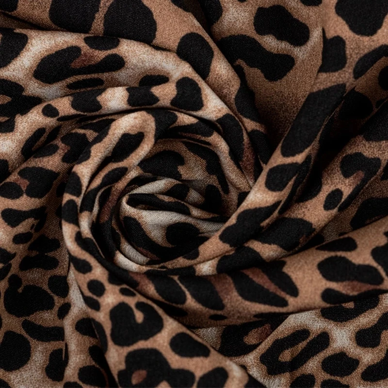 

Spring Autumn Leopard Print Short Dress Women's 2021 New Full Lantern Sleeve a Line Single Breasted Dresses Female Casual