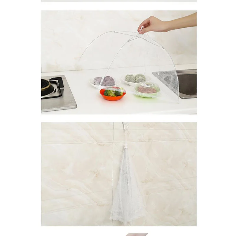 Всплывающее Сетчатое покрытие для еды защита большого экрана палатка купол