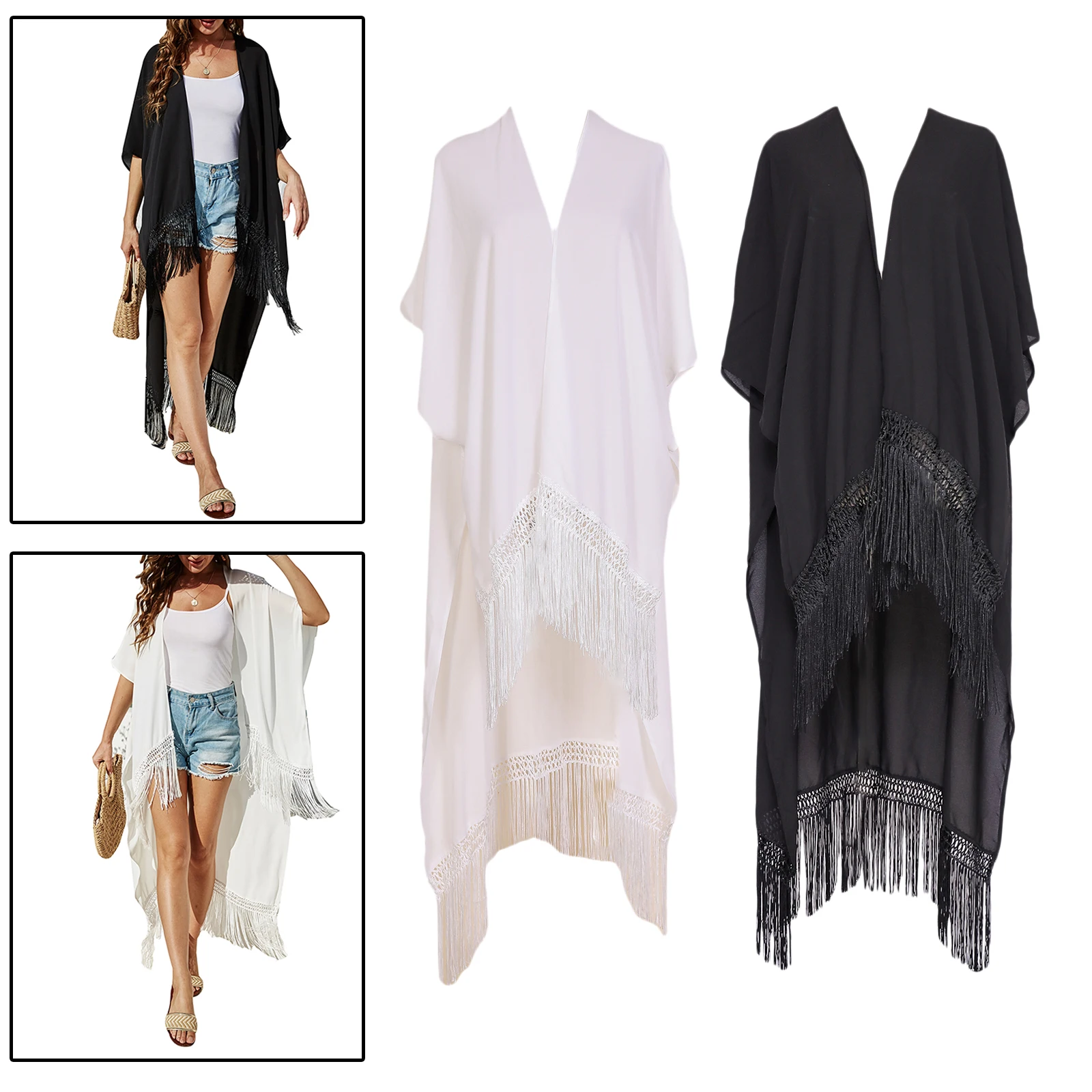 

Summer Lady Short Sleeve Sun Protection Cardigan Sea Beach Bikini Cover Up