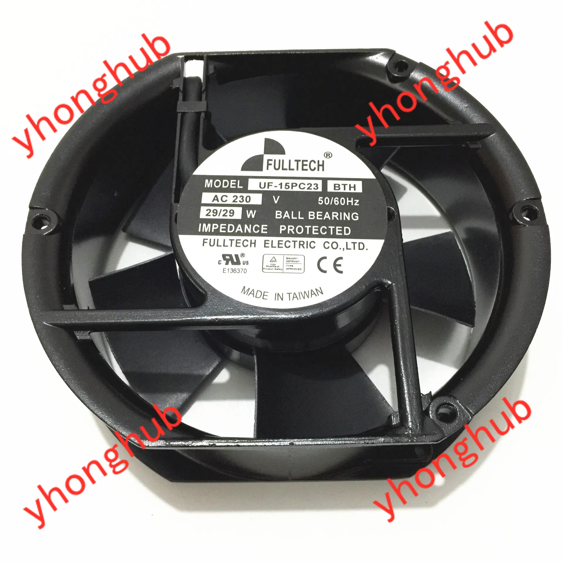 Серверный охлаждающий вентилятор FULLTECH UF 15PC23 BTH AC 230 в 29 Вт 172x150x51|round fan|server fan230v fan |