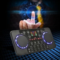 mixer live broadcast sound card noise reduction 10 sound effects bluetooth 4 0 live streaming sound card for phone pc recording