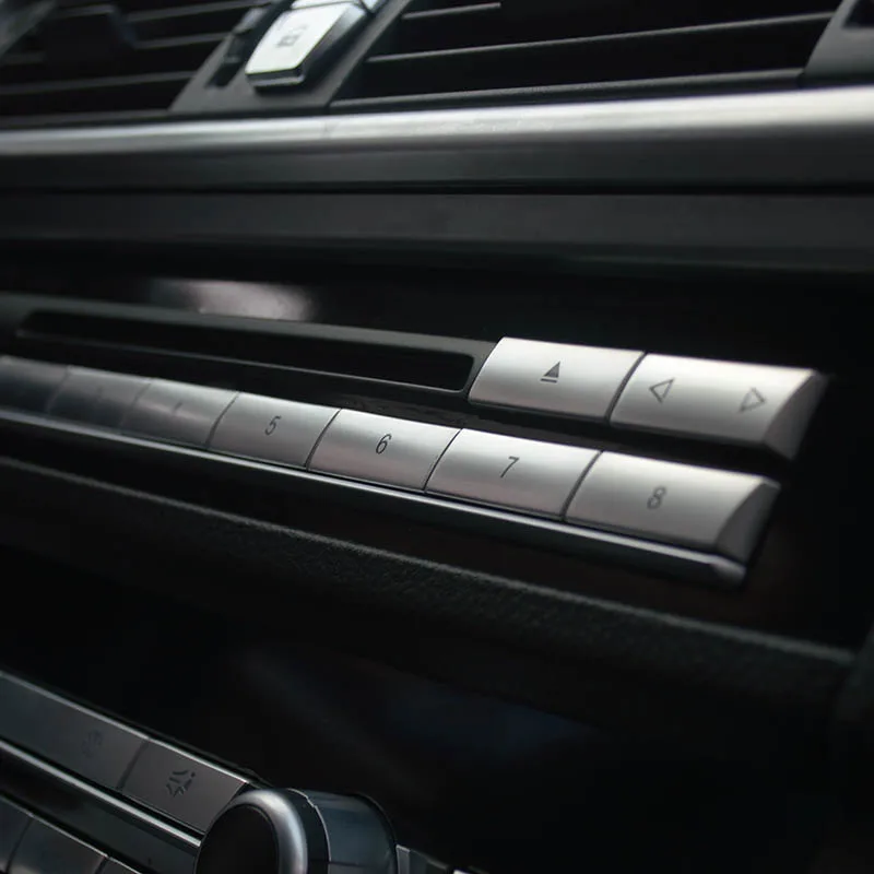 Хромированные кнопки ABS для автомобильного кондиционера освещения CD BMW 5 6 7 серии