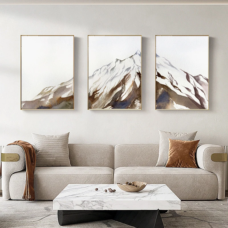 

Nordic Decoration Abstract Mountain Picture Natural Landscape Canvas Painting Wall Art Poster and Print Home Decor Living Room
