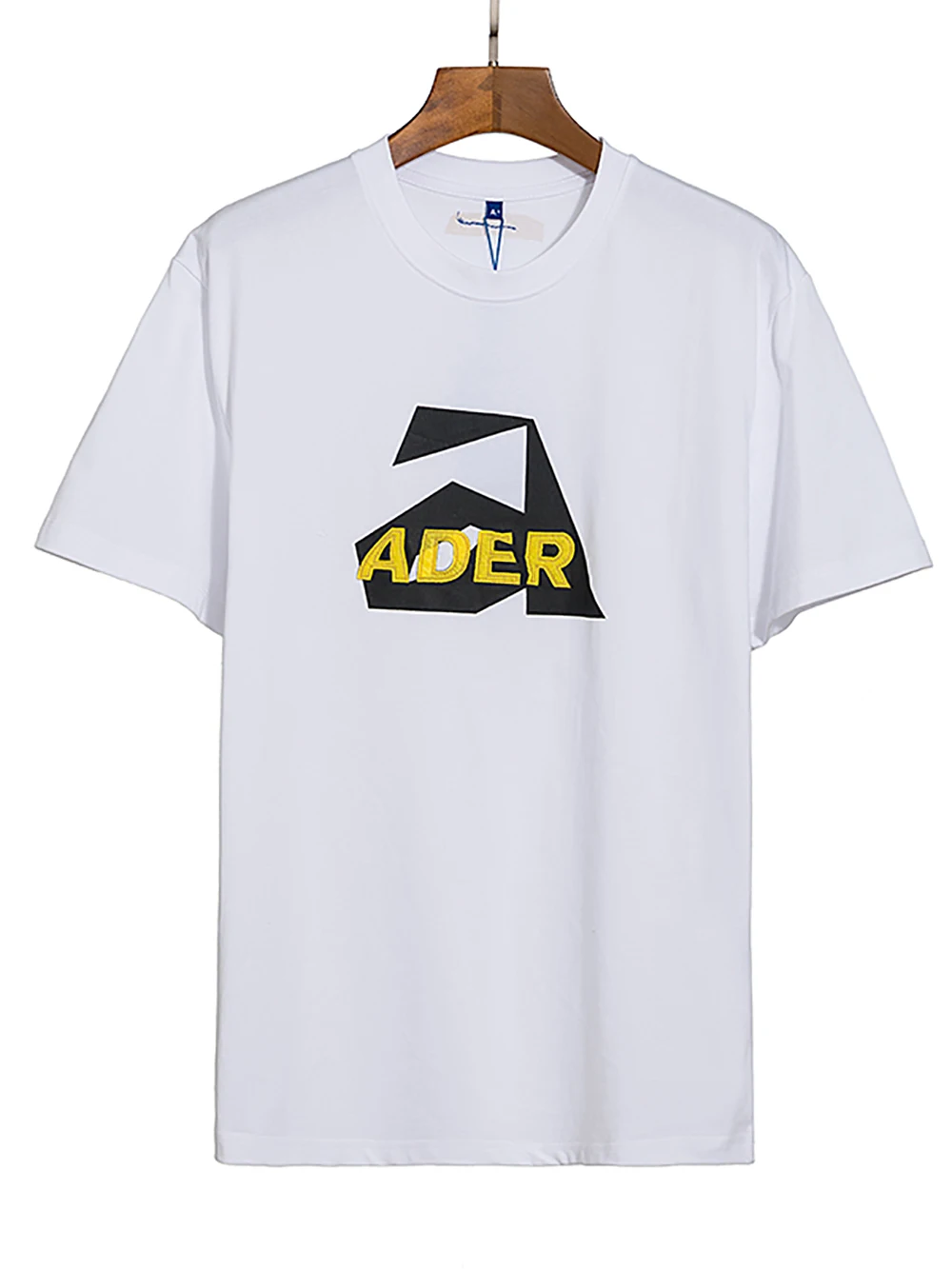 

ADER-Summer Tide Brand Men And Women With The Same Patch Letter Logo Loose Casual Round Neck Short-Sleeved T-Shirt All-Match