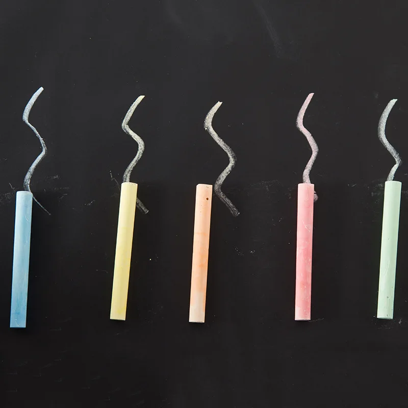 

100pcs/box Eco-friendly Dustless Chalk Pens Removable Water Soluble Mark Pens for Blackboard School Stationery Teacher Supplies