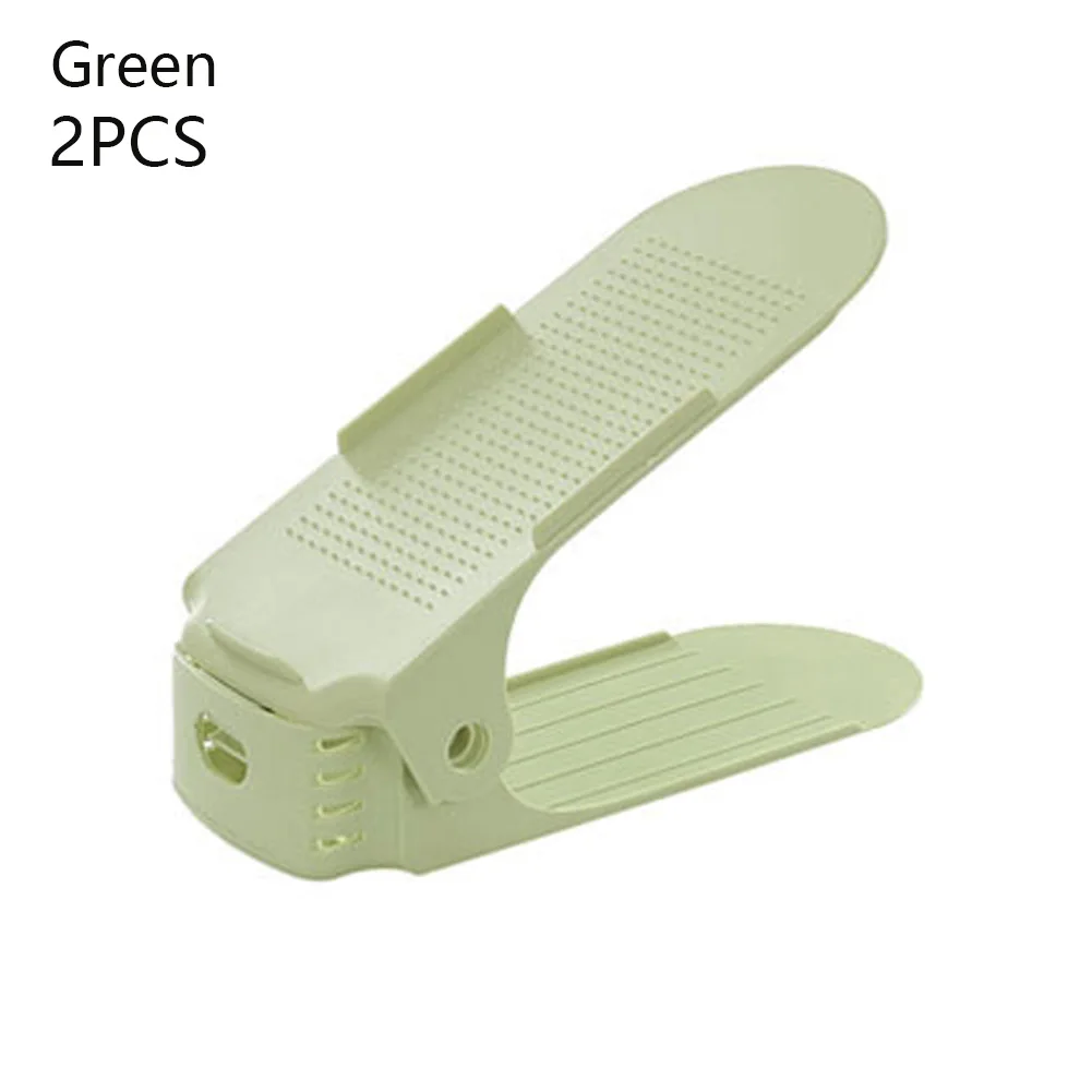 2pcs-Thicken 10pcs 6pcs 2pcs Durable Adjustable Shoe Organizer Footwear Support Slot Space Saving Cabinet Closet Stand Shoes Storage Rack - Цвет: 2pcs-Thicken